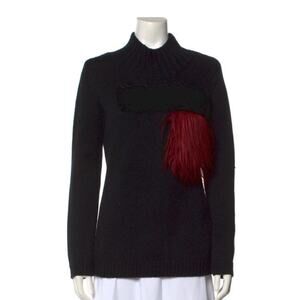 SACHIN & BABI Women's Wool Blend Turtleneck Sweater Size S In Black